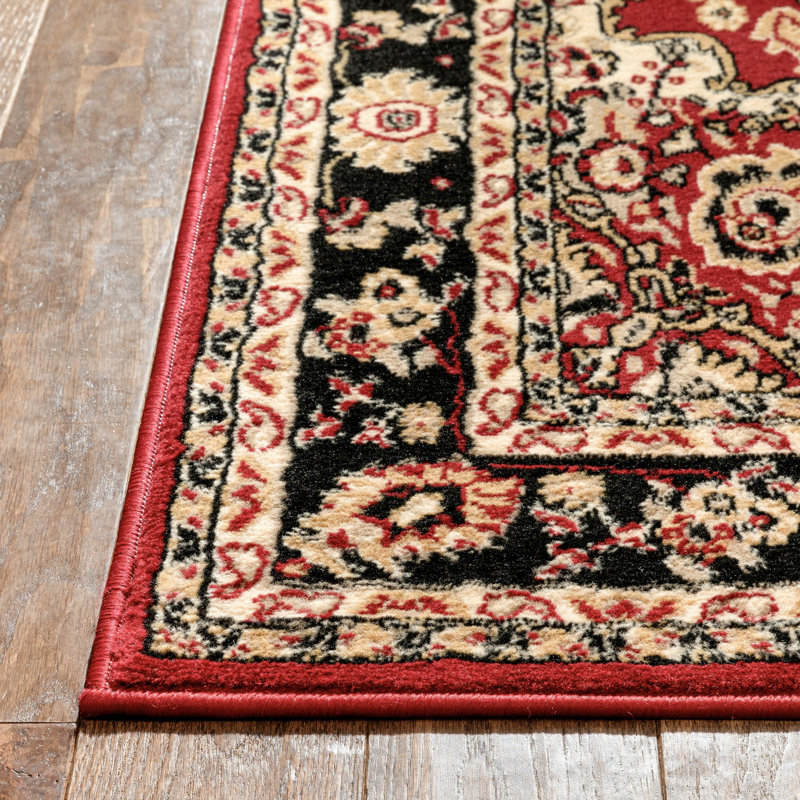 Well Woven Persa Nima Traditional Medallion Persian Red Rug & Reviews